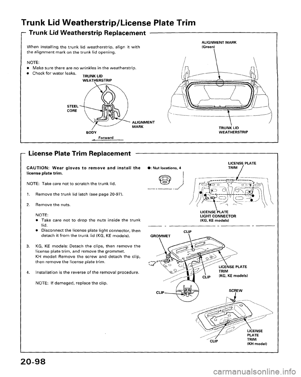 HONDA ACCORD 1995 Service Repair Manual HONDA ACCORD 1995 Service Repair Manual