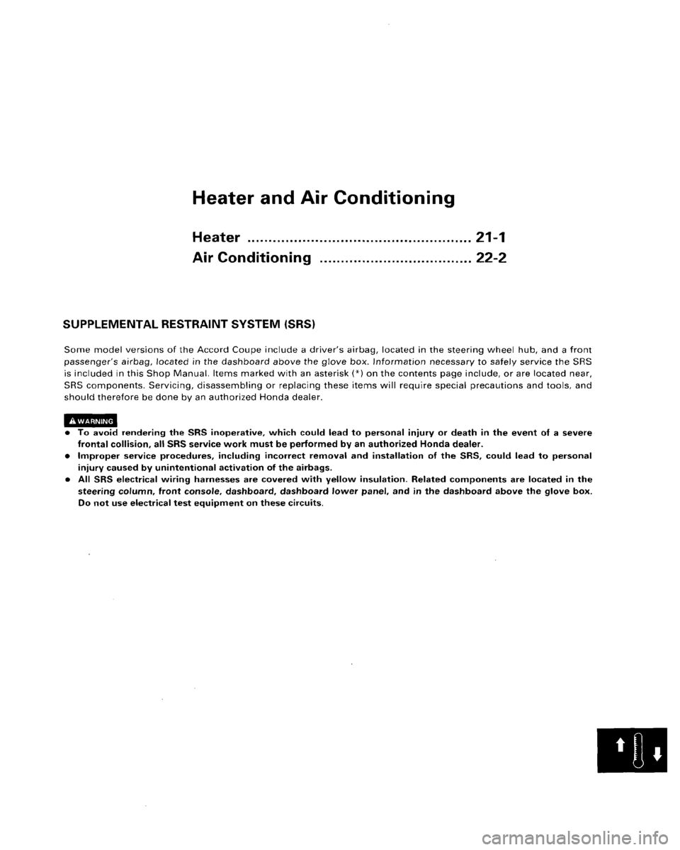 HONDA ACCORD 1995 Service Repair Manual HONDA ACCORD 1995 Service Repair Manual