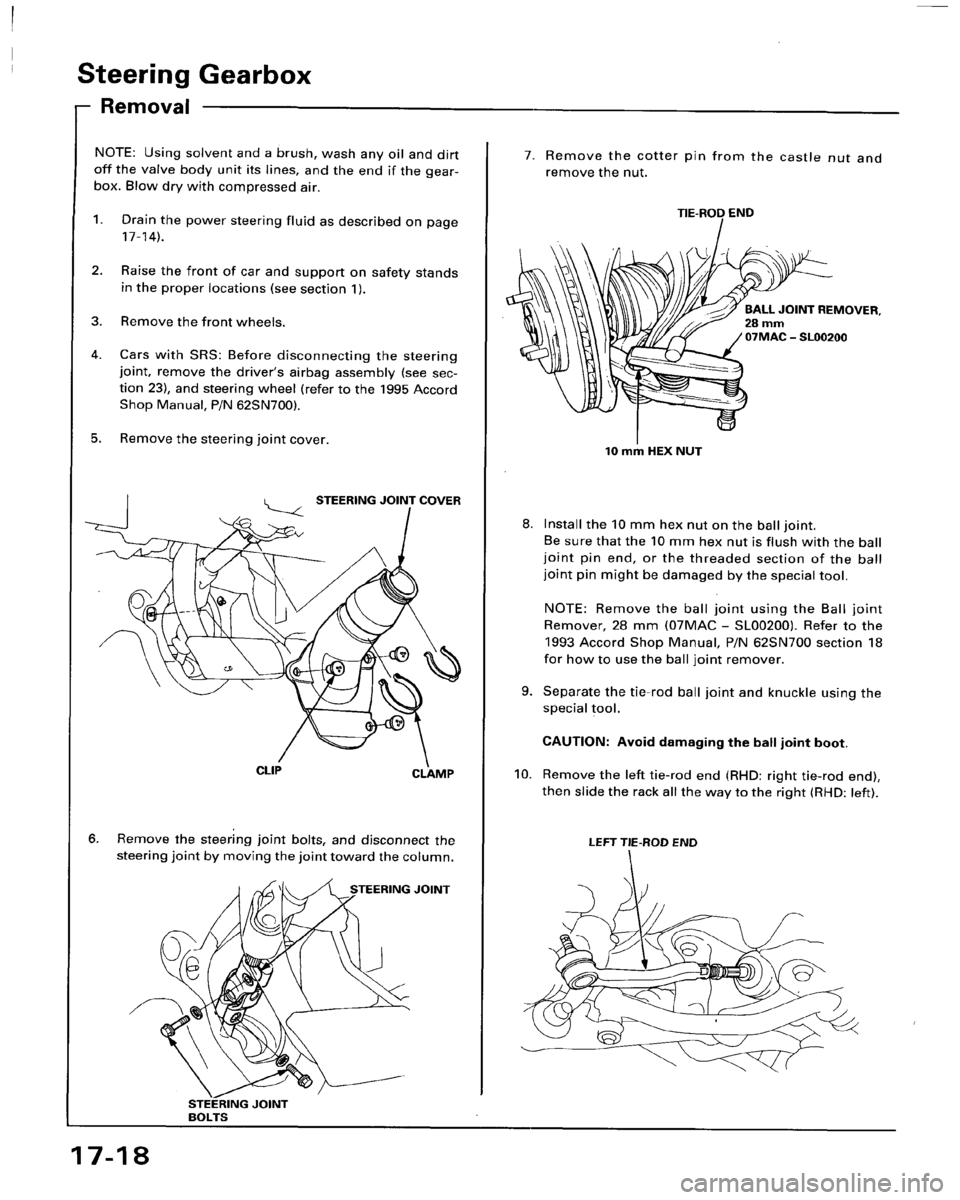 HONDA ACCORD 1996 Service Manual Supplement HONDA ACCORD 1996 Service Manual Supplement