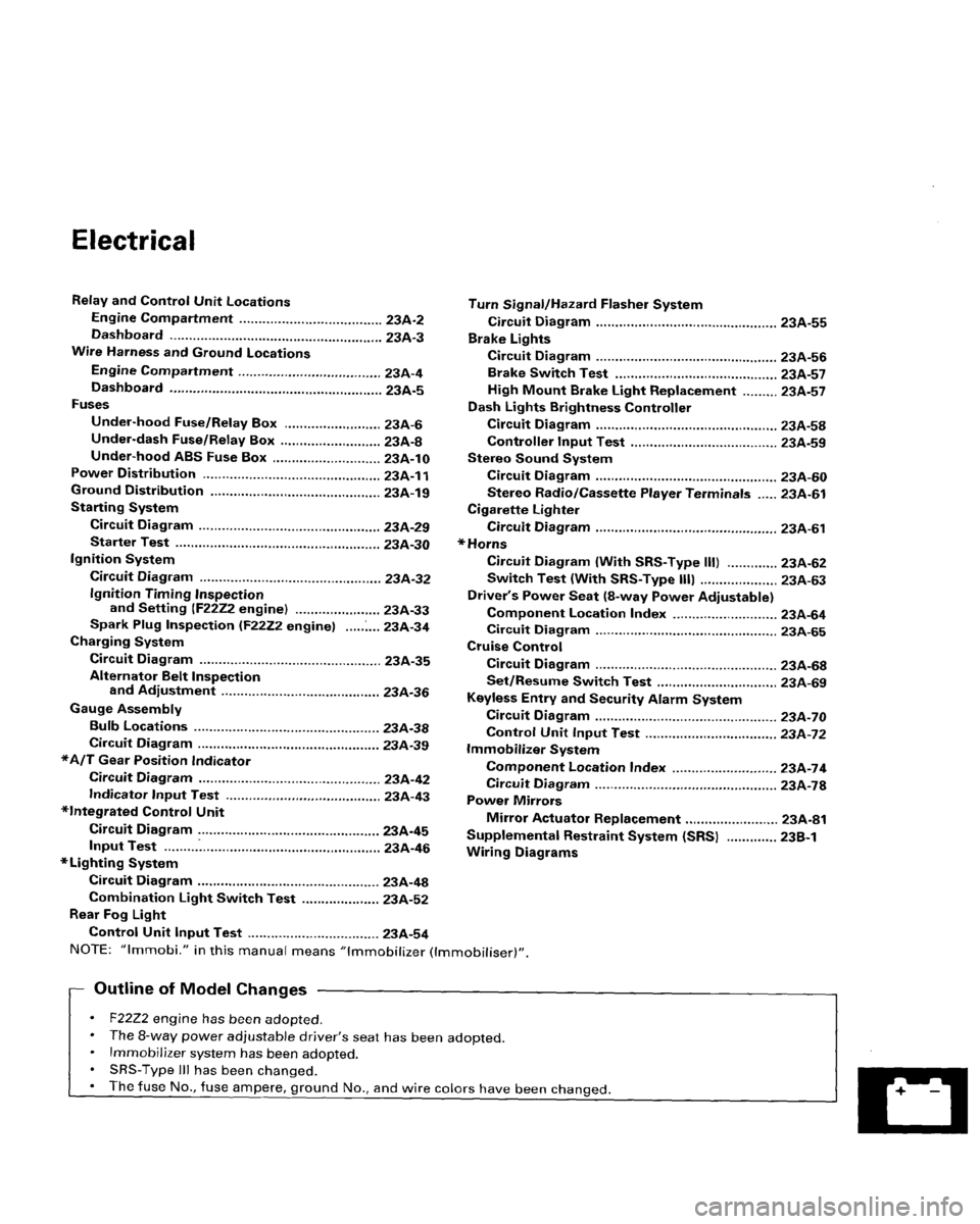 HONDA ACCORD 1996 Service Manual Supplement HONDA ACCORD 1996 Service Manual Supplement