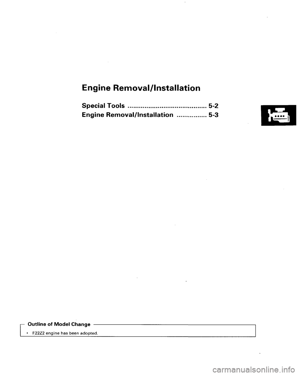 HONDA ACCORD 1996   Supplement Owners Guide 