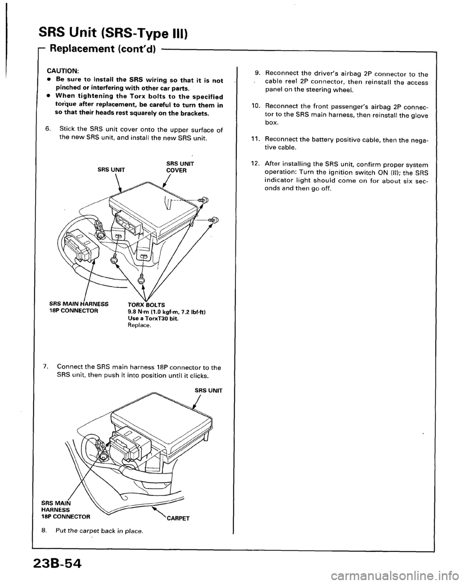 HONDA ACCORD 1996  Service Manual Supplement 