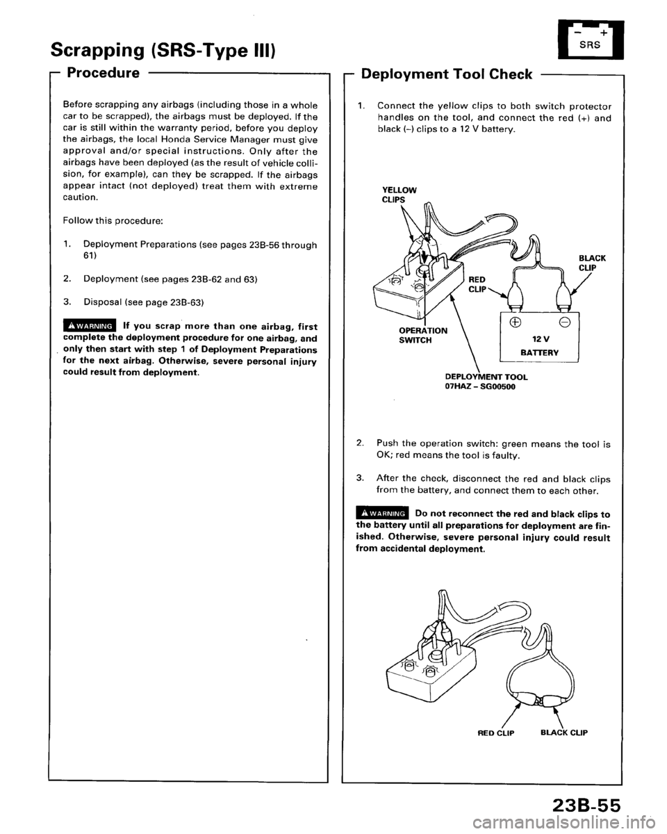 HONDA ACCORD 1996  Service Manual Supplement 