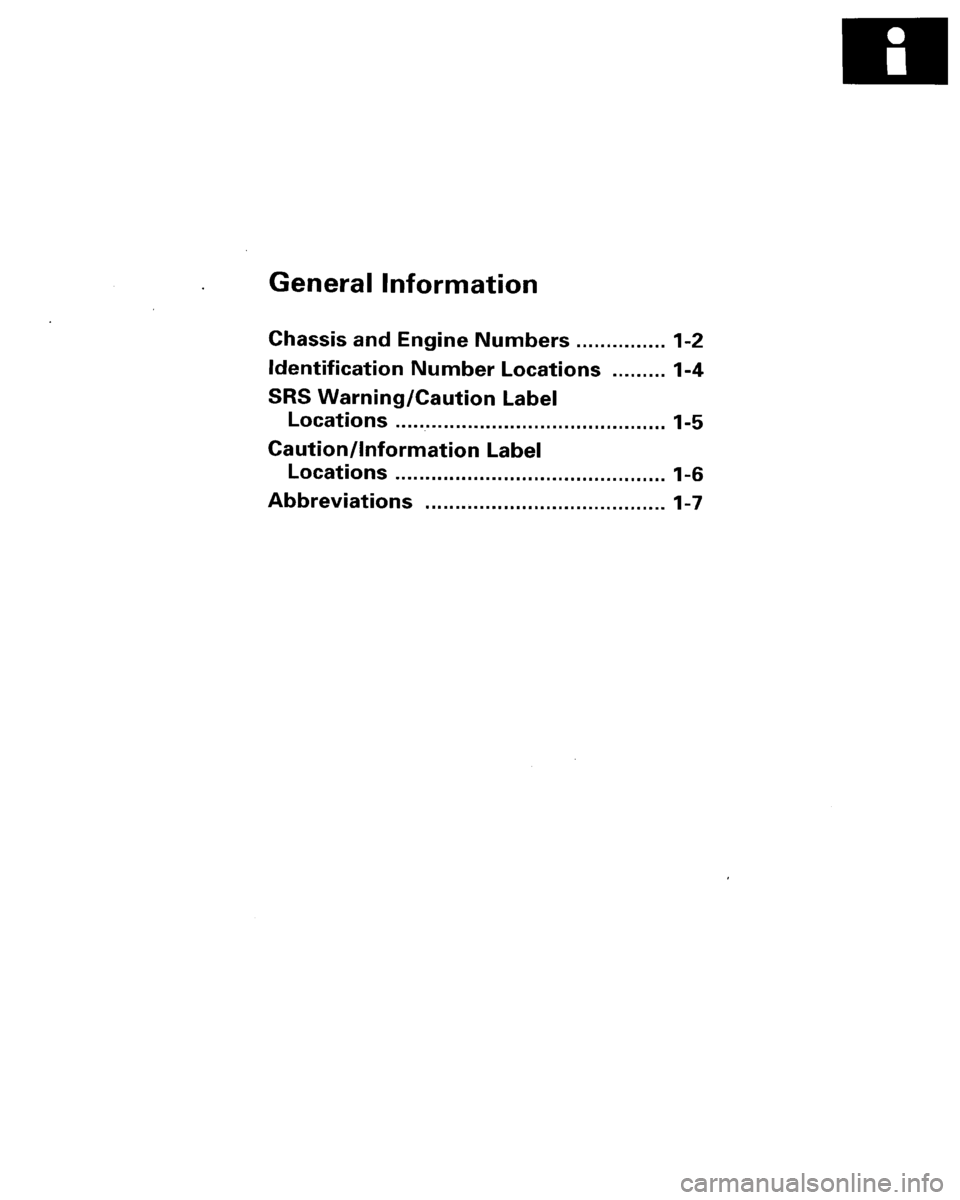 HONDA ACCORD 1996  Service Manual Supplement 