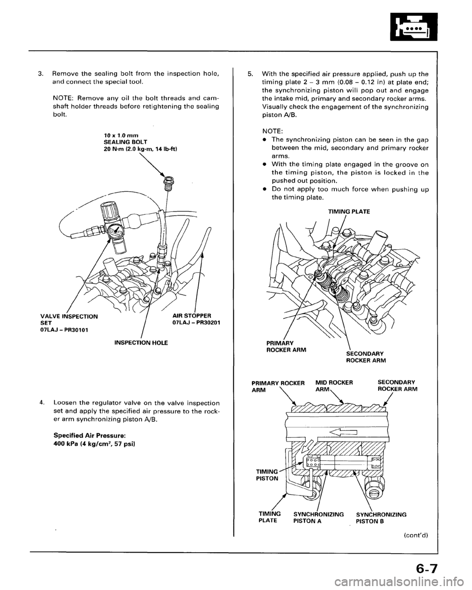 HONDA ACCORD 1996   Supplement Workshop Manual 