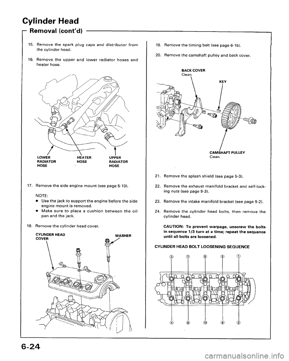 HONDA ACCORD 1996   Supplement Repair Manual 