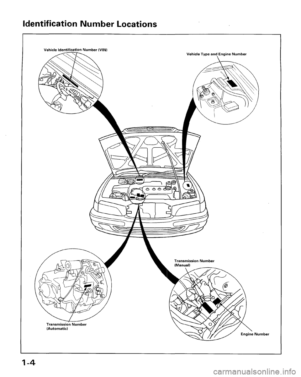 HONDA ACCORD 1996  Service Manual Supplement 