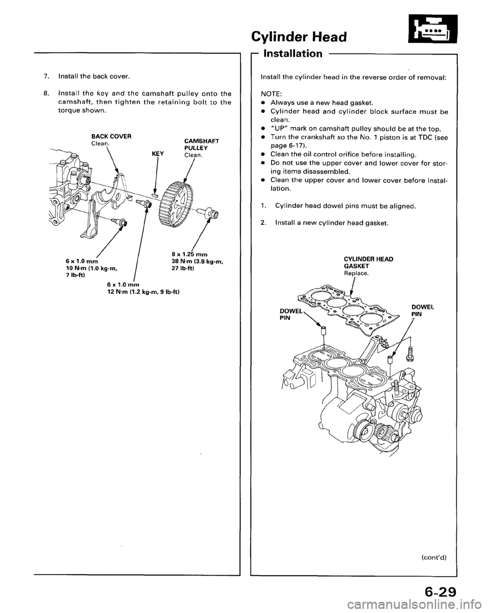 HONDA ACCORD 1996   Supplement Manual PDF 