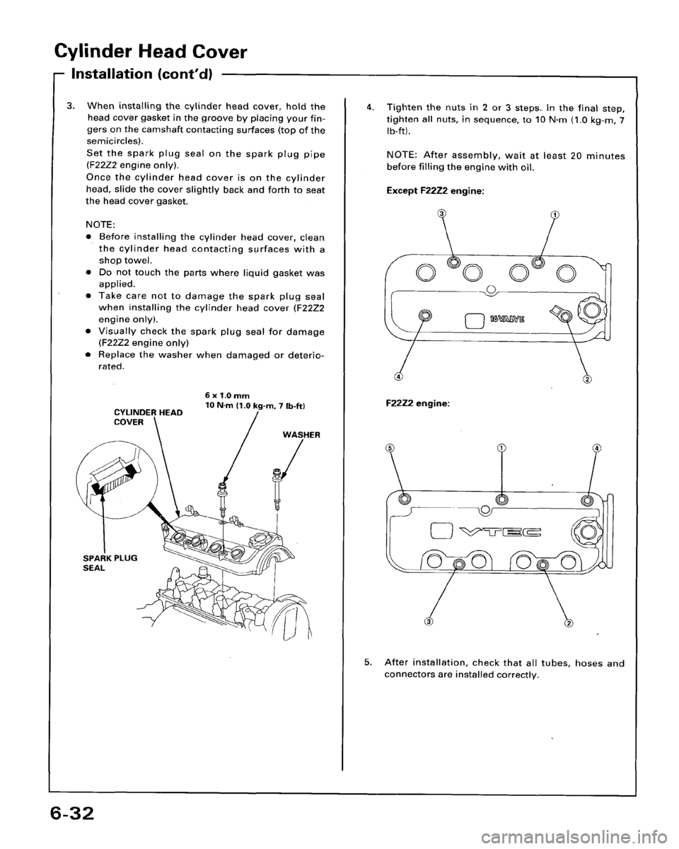 HONDA ACCORD 1996   Supplement Manual PDF 