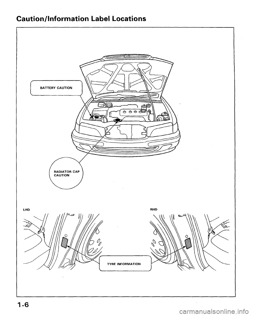 HONDA ACCORD 1996  Service Manual Supplement 