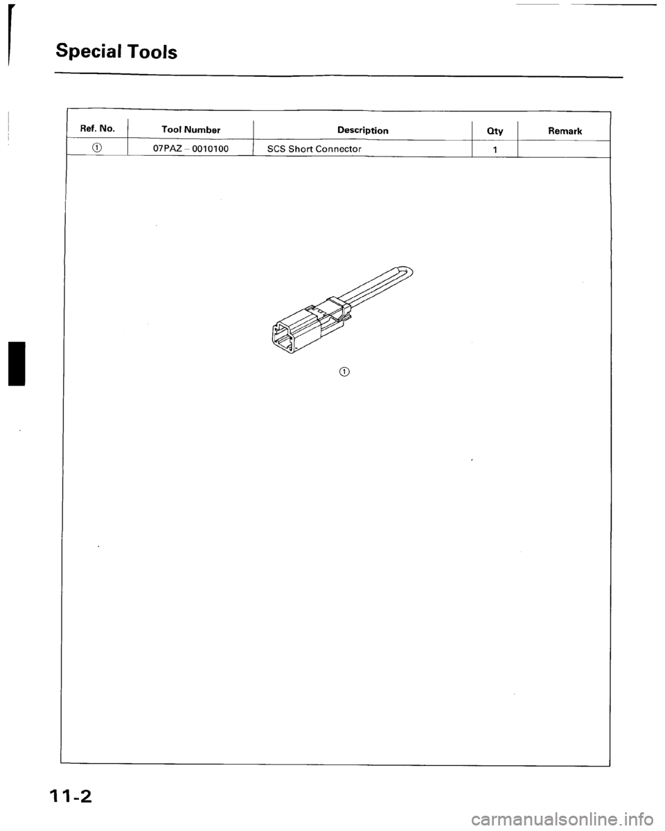 HONDA ACCORD 1996 Supplement Owners Manual HONDA ACCORD 1996 Supplement Owners Manual