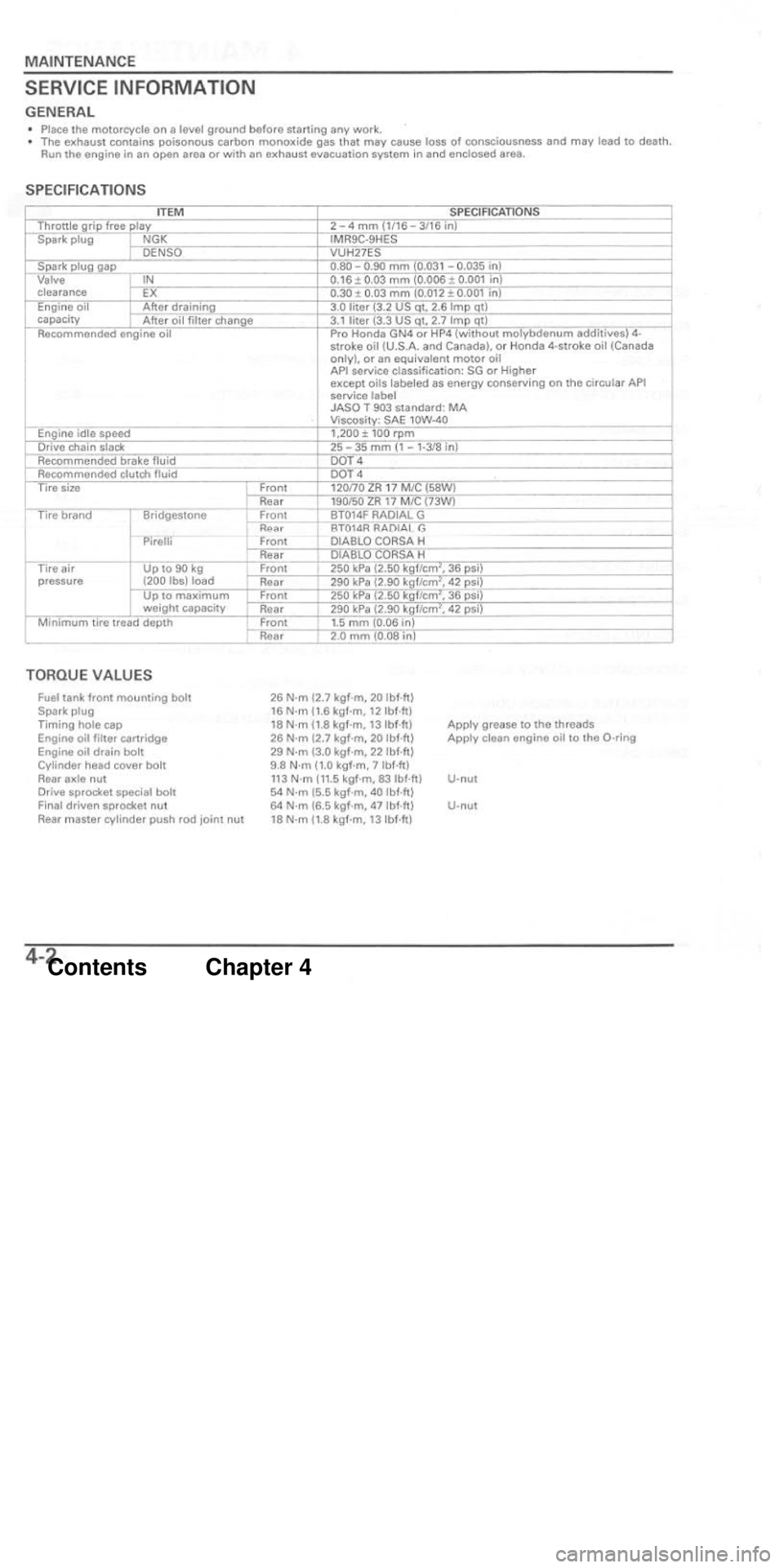 HONDA CBR1000RR 2004 Owners Manual HONDA CBR1000RR 2004 Owners Manual