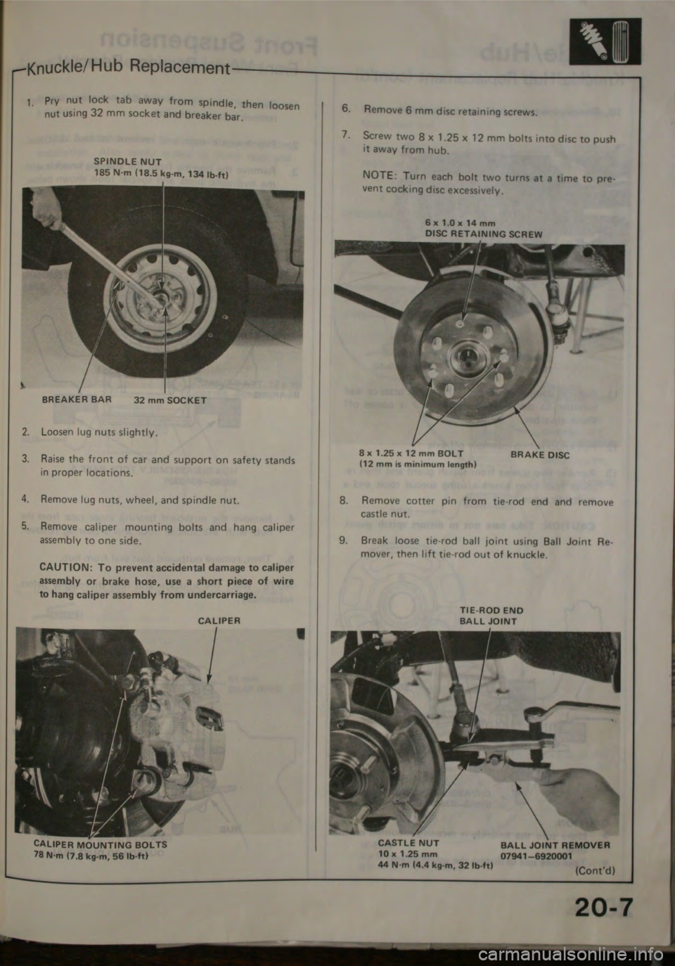 HONDA CITY 1983 Shop Manual HONDA CITY 1983 Shop Manual