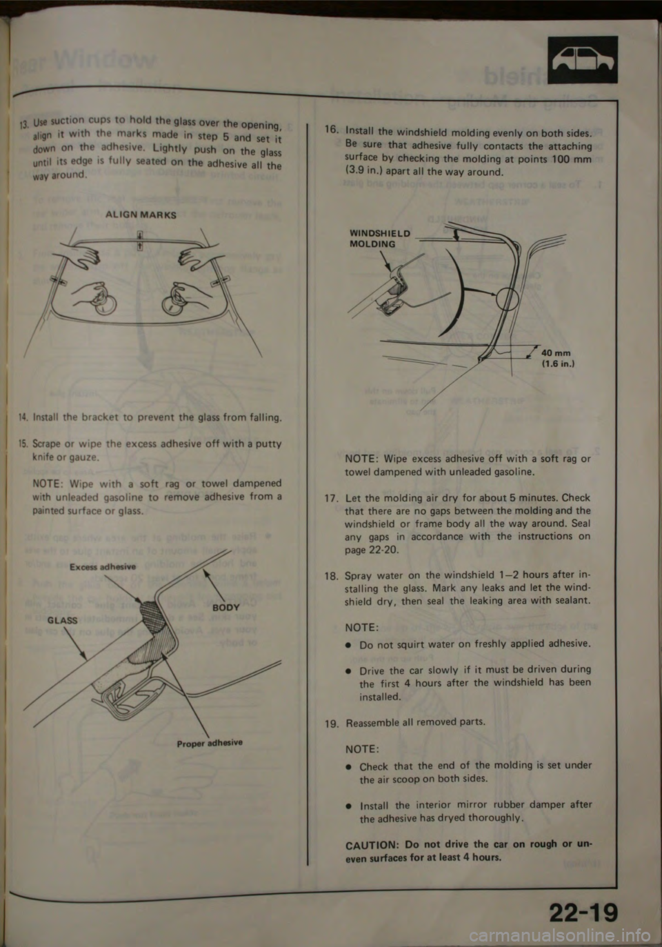 HONDA CITY 1983 Shop Manual HONDA CITY 1983 Shop Manual