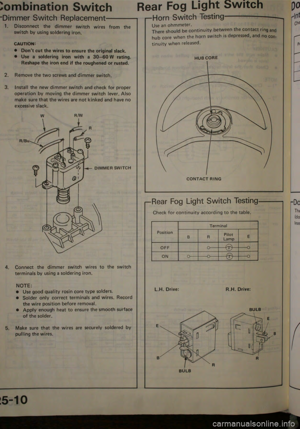 HONDA CITY 1983 Shop Manual HONDA CITY 1983 Shop Manual