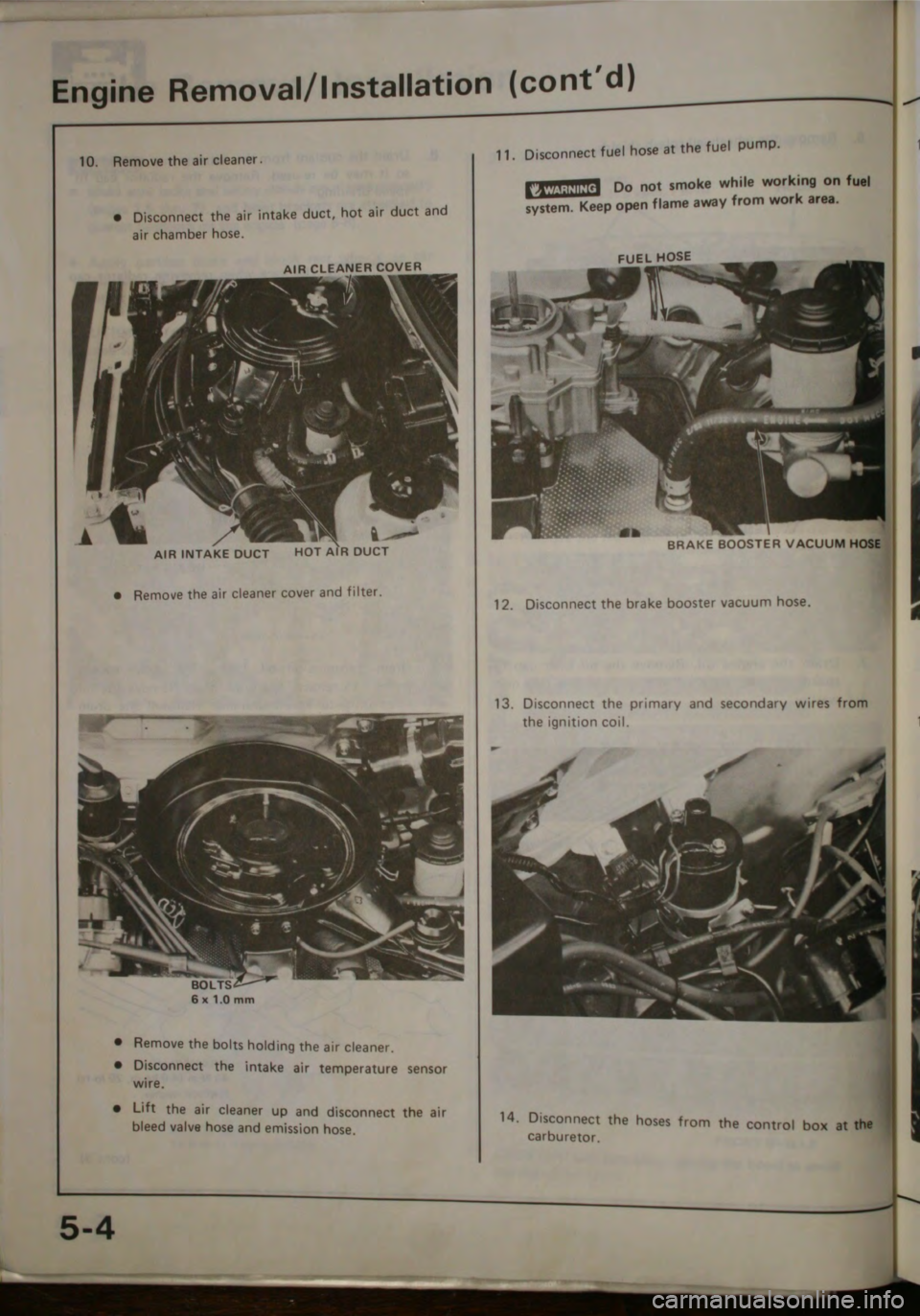 HONDA CITY 1983  Shop Manual 