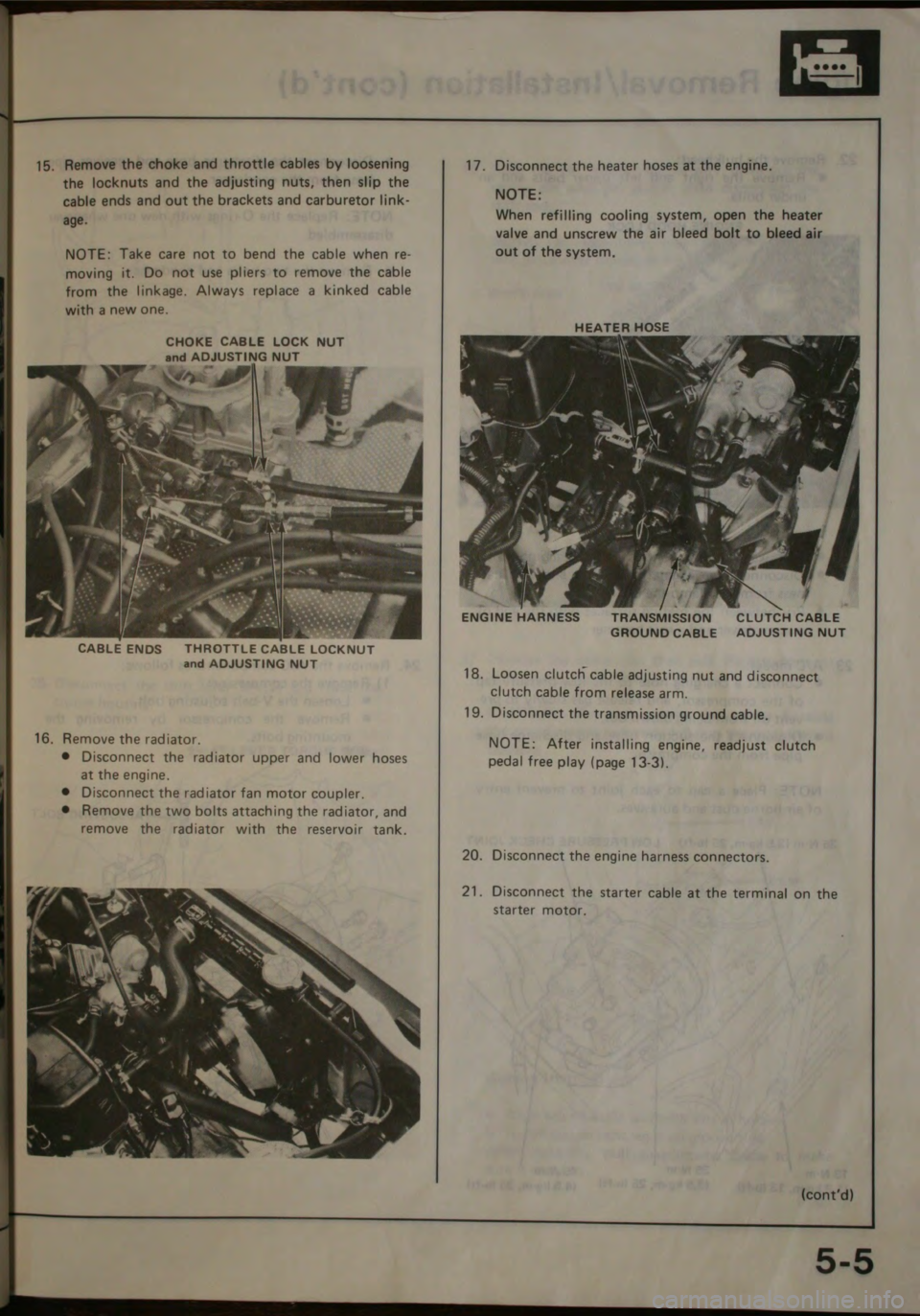 HONDA CITY 1983  Shop Manual 