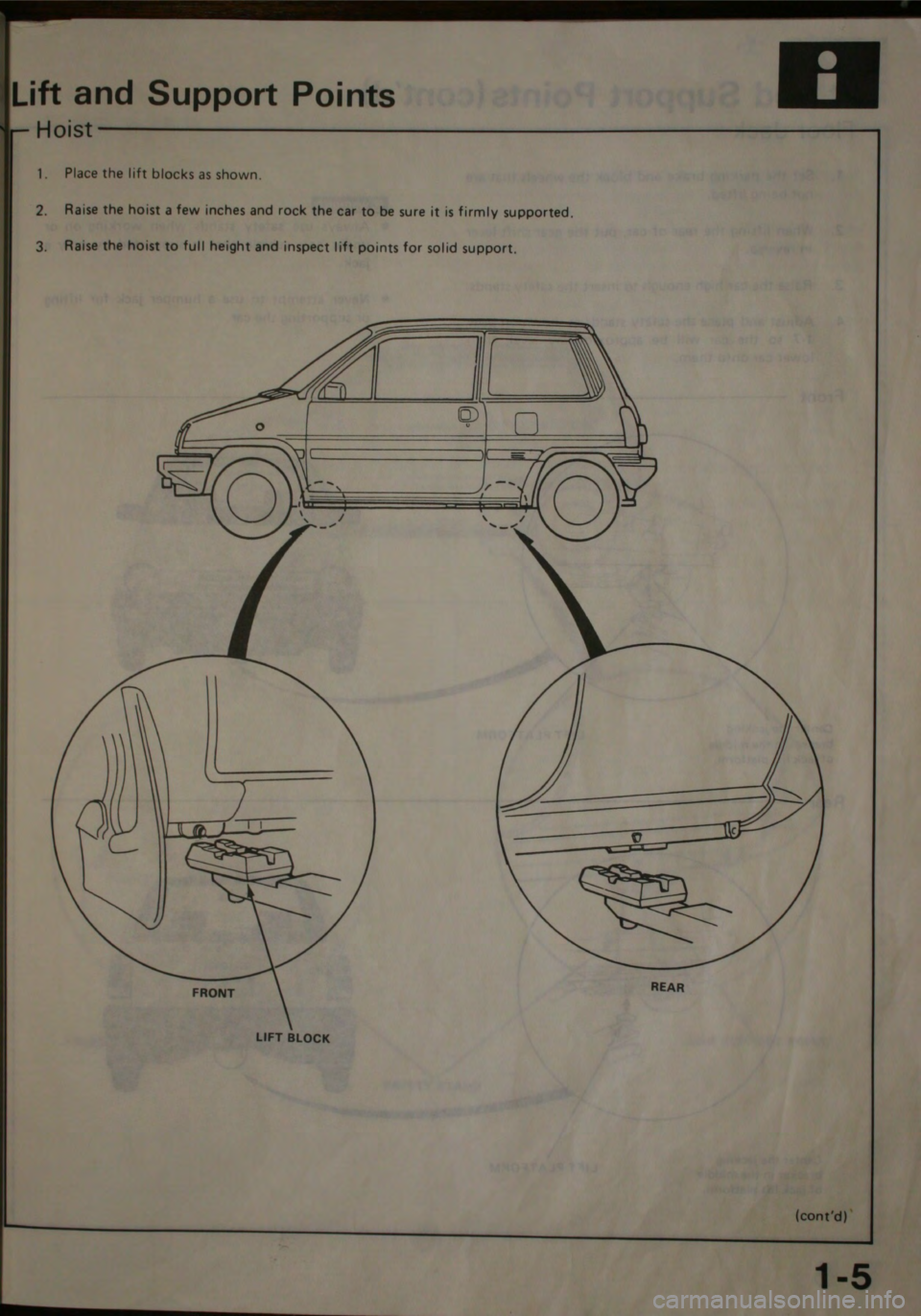 HONDA CITY 1983  Shop Manual 