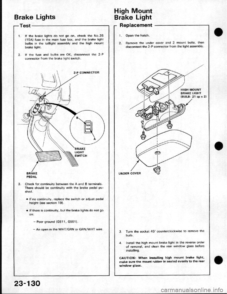 HONDA CRX 1984 Service Repair Manual HONDA CRX 1984 Service Repair Manual