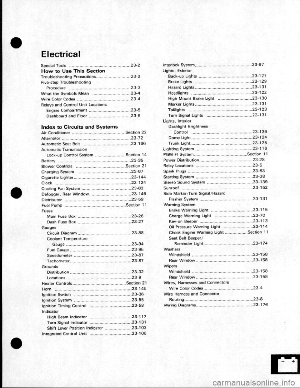 HONDA CRX 1984 Service User Guide HONDA CRX 1984 Service User Guide