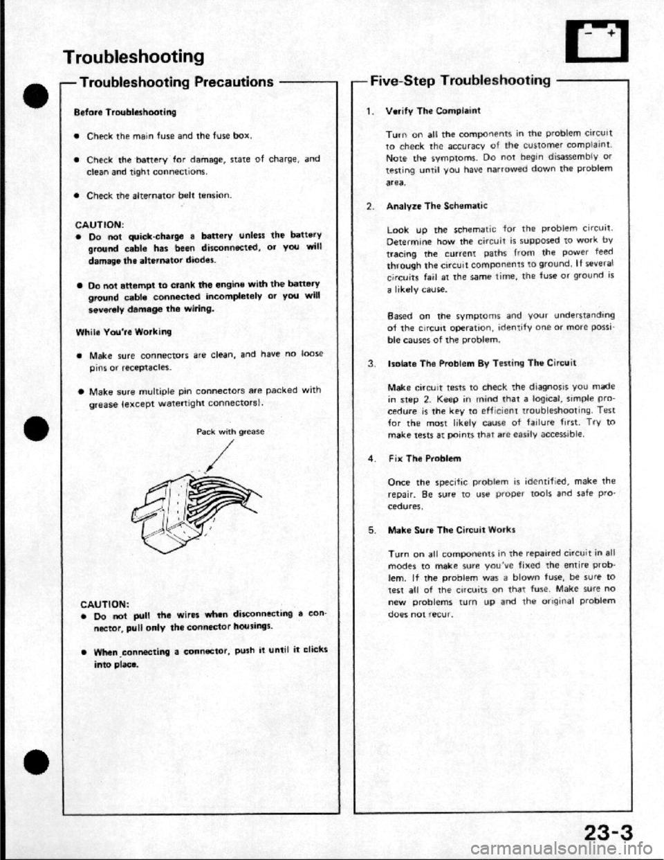 HONDA CRX 1984 Service Owners Manual HONDA CRX 1984 Service Owners Manual