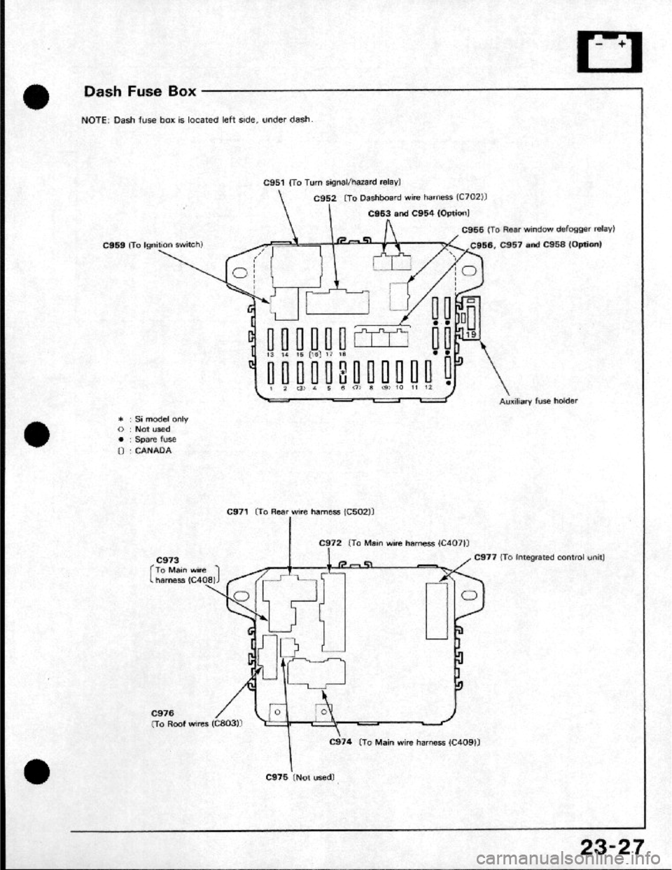 HONDA CRX 1984 Service Service Manual HONDA CRX 1984 Service Service Manual