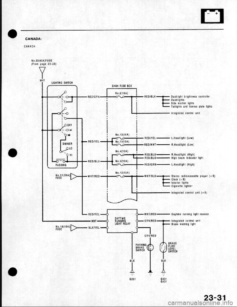 HONDA CRX 1984 Service Service Manual HONDA CRX 1984 Service Service Manual