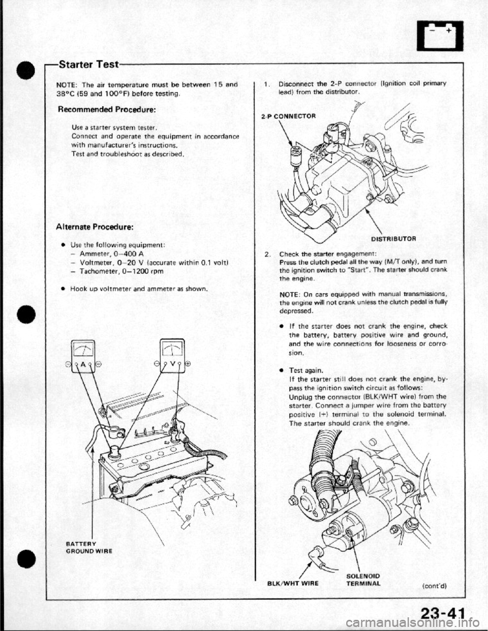HONDA CRX 1984 Service Workshop Manual HONDA CRX 1984 Service Workshop Manual
