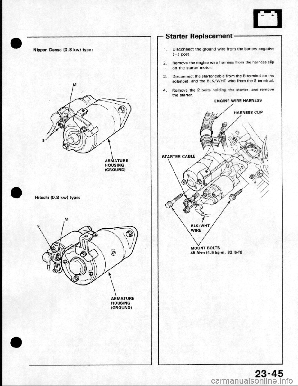 HONDA CRX 1984 Service Manual PDF HONDA CRX 1984 Service Manual PDF