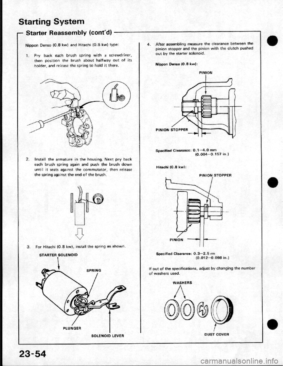 HONDA CRX 1984 Service Manual PDF HONDA CRX 1984 Service Manual PDF