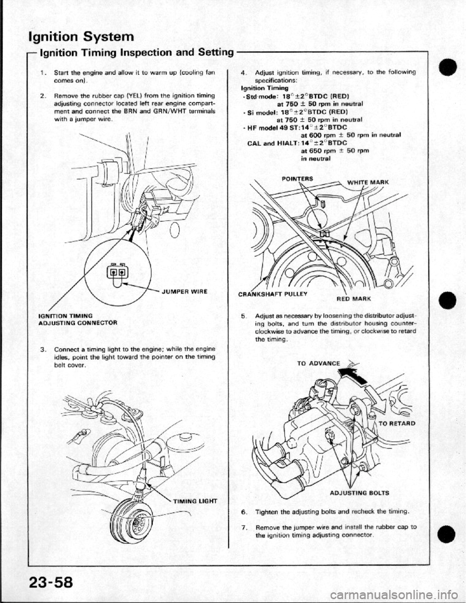 HONDA CRX 1984 Service Manual PDF HONDA CRX 1984 Service Manual PDF