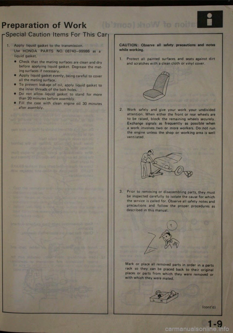 HONDA JAZZ 1983 Shop Manual HONDA JAZZ 1983 Shop Manual
