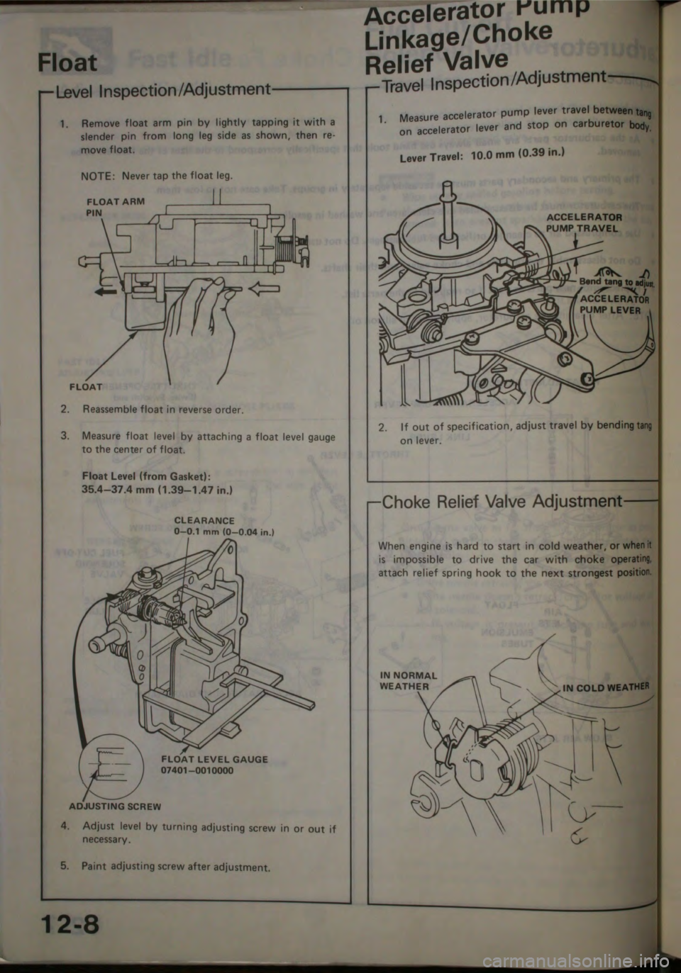 HONDA JAZZ 1983 Shop Manual HONDA JAZZ 1983 Shop Manual