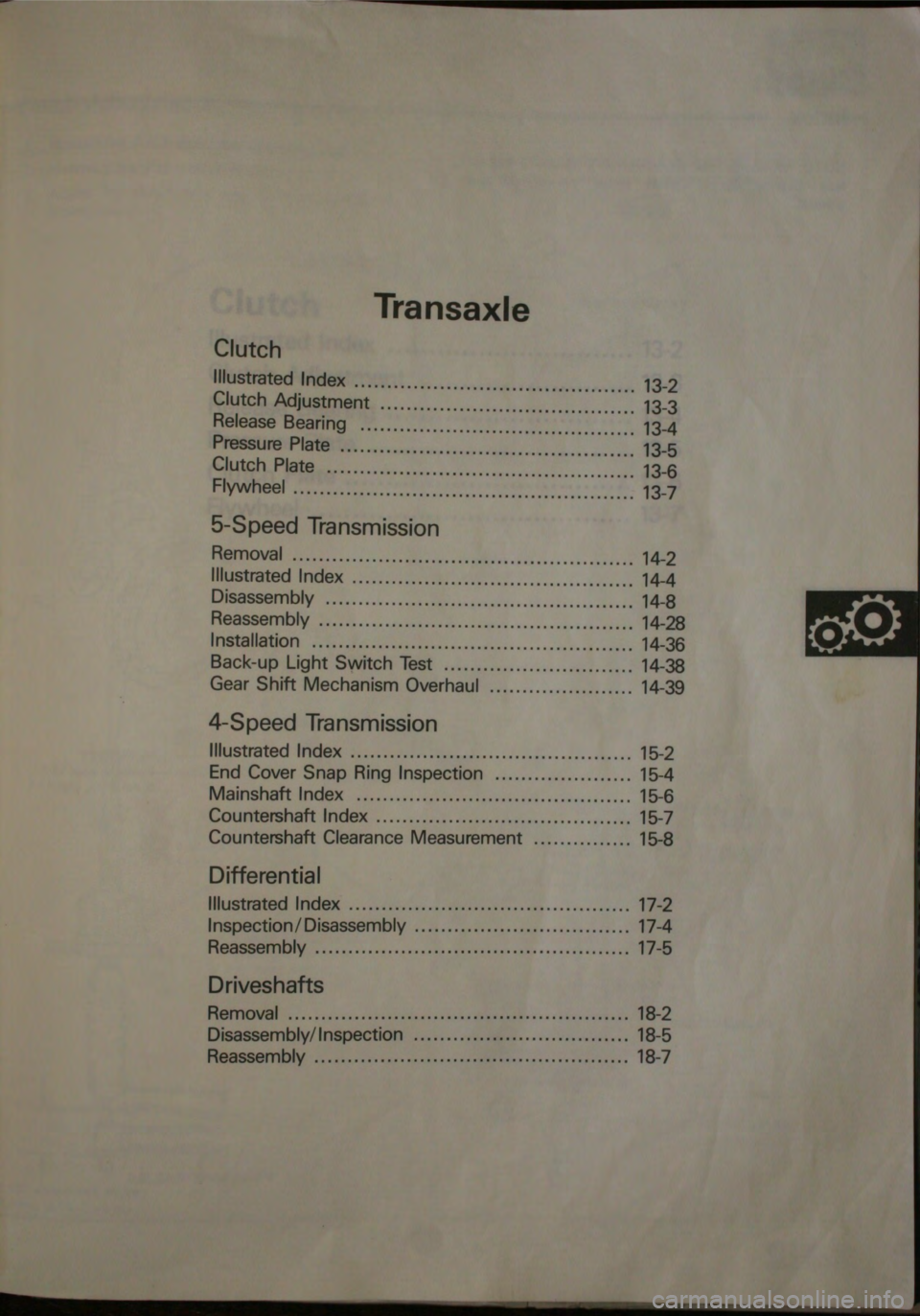 HONDA JAZZ 1983 Shop Manual HONDA JAZZ 1983 Shop Manual