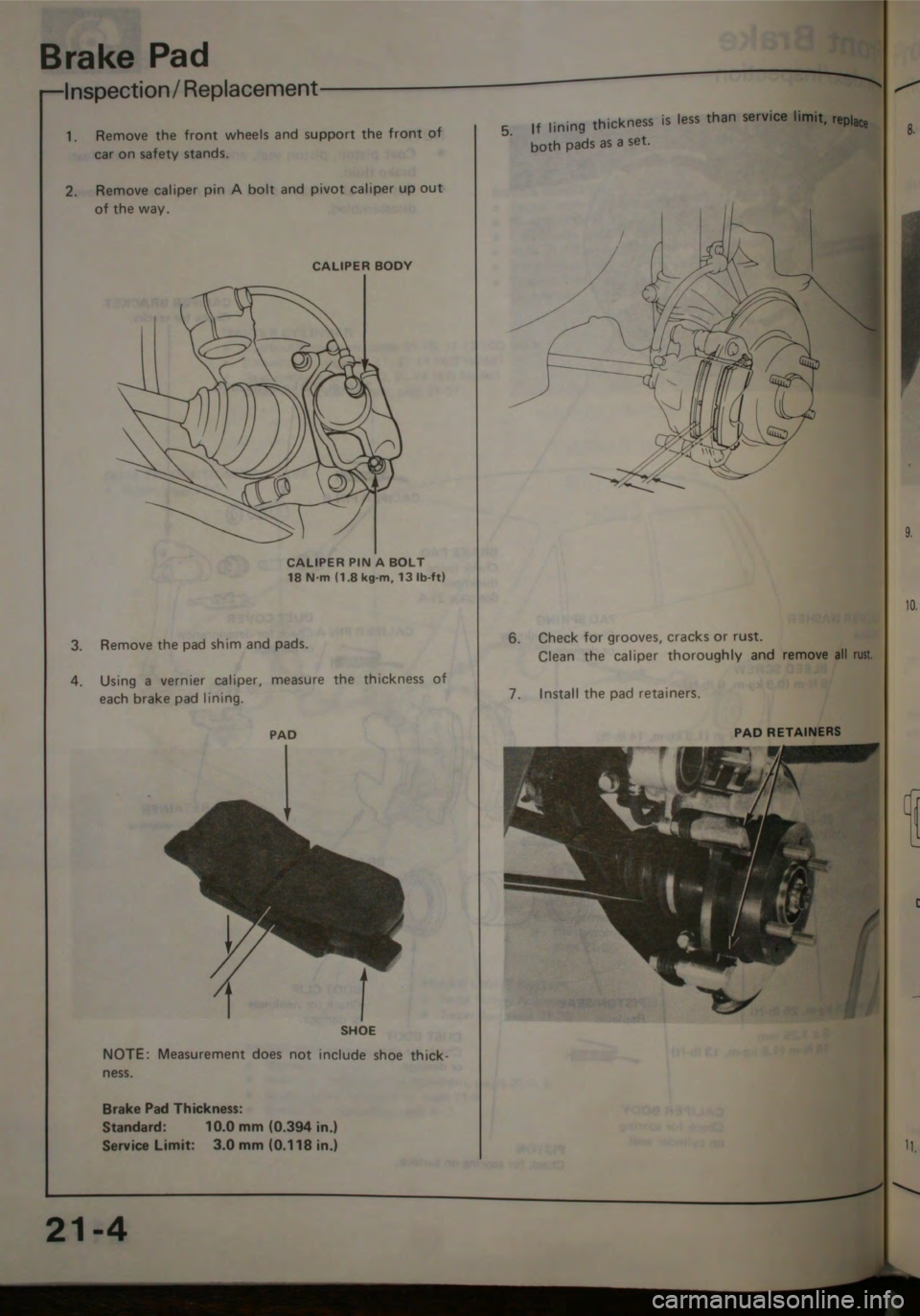 HONDA JAZZ 1983 Shop Manual HONDA JAZZ 1983 Shop Manual