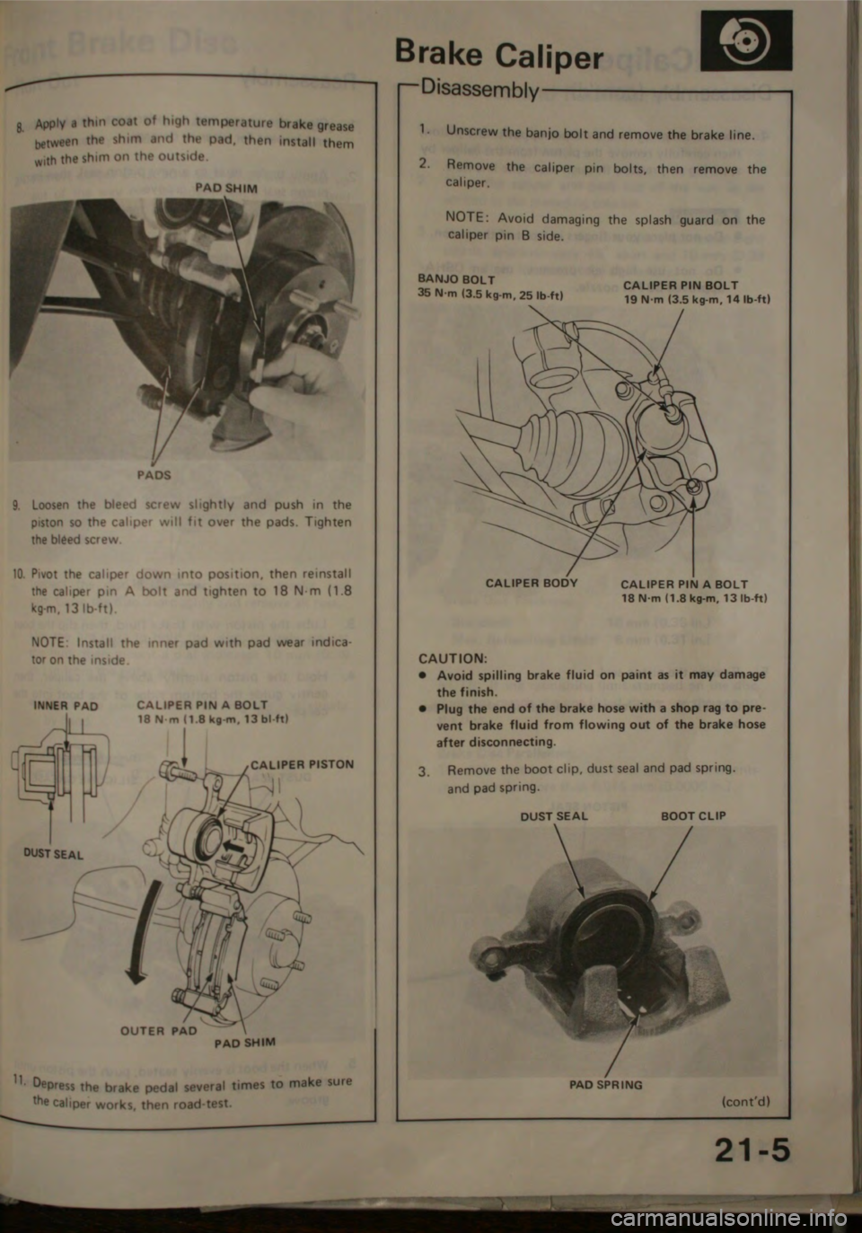 HONDA JAZZ 1983 Shop Manual HONDA JAZZ 1983 Shop Manual