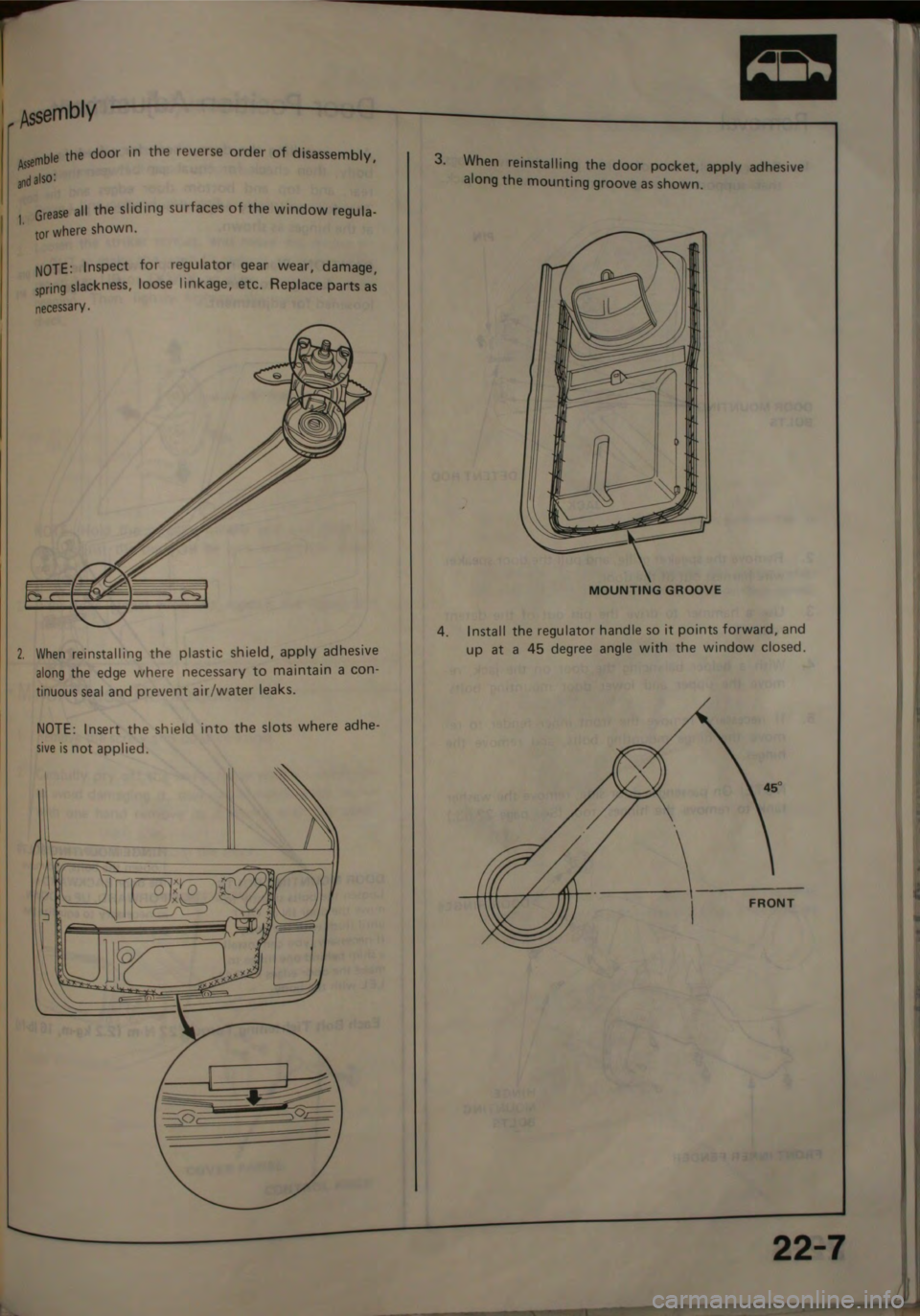 HONDA JAZZ 1983 Shop Manual HONDA JAZZ 1983 Shop Manual