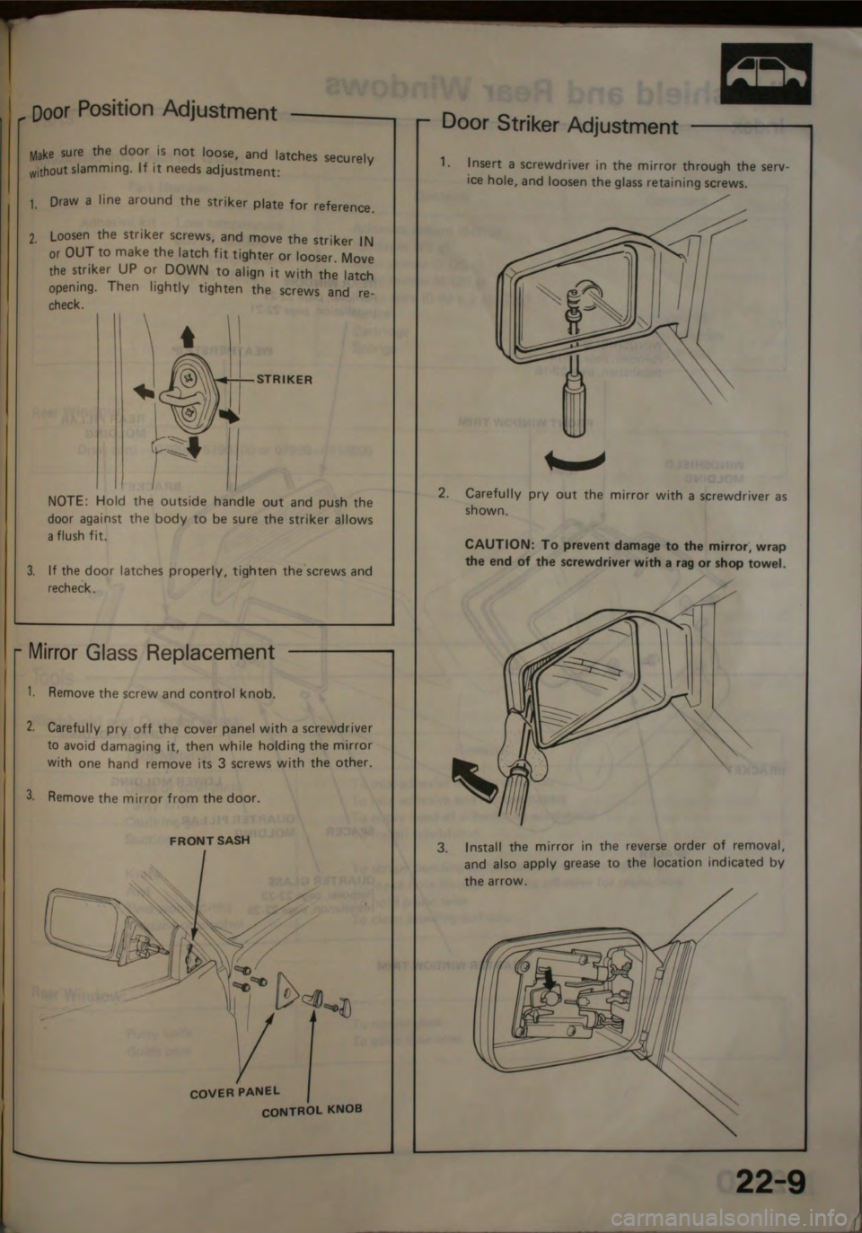 HONDA JAZZ 1983 Shop Manual HONDA JAZZ 1983 Shop Manual