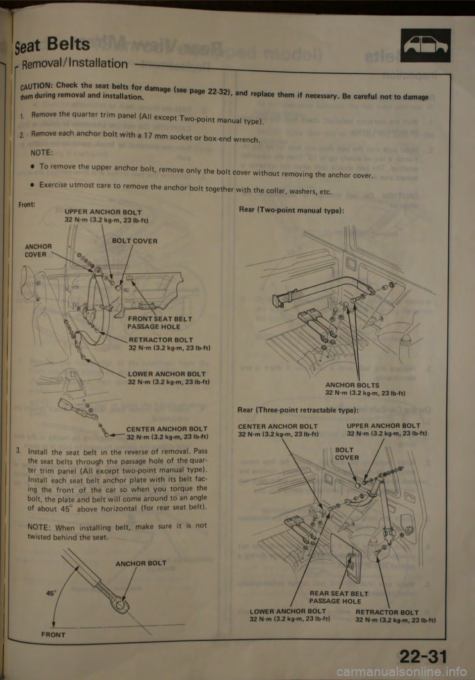 HONDA JAZZ 1983 Shop Manual HONDA JAZZ 1983 Shop Manual