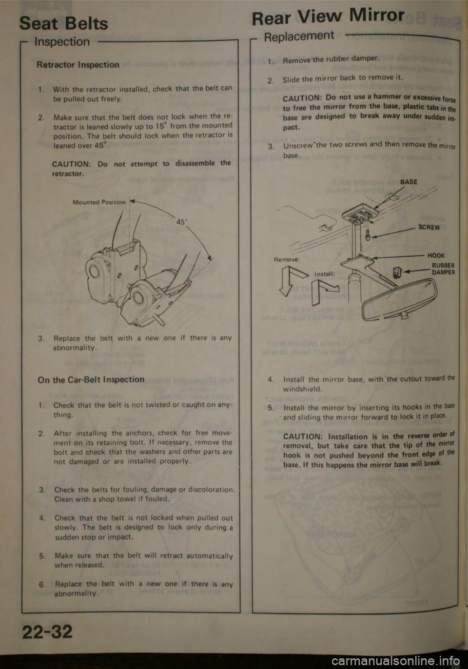 HONDA JAZZ 1983 Shop Manual HONDA JAZZ 1983 Shop Manual