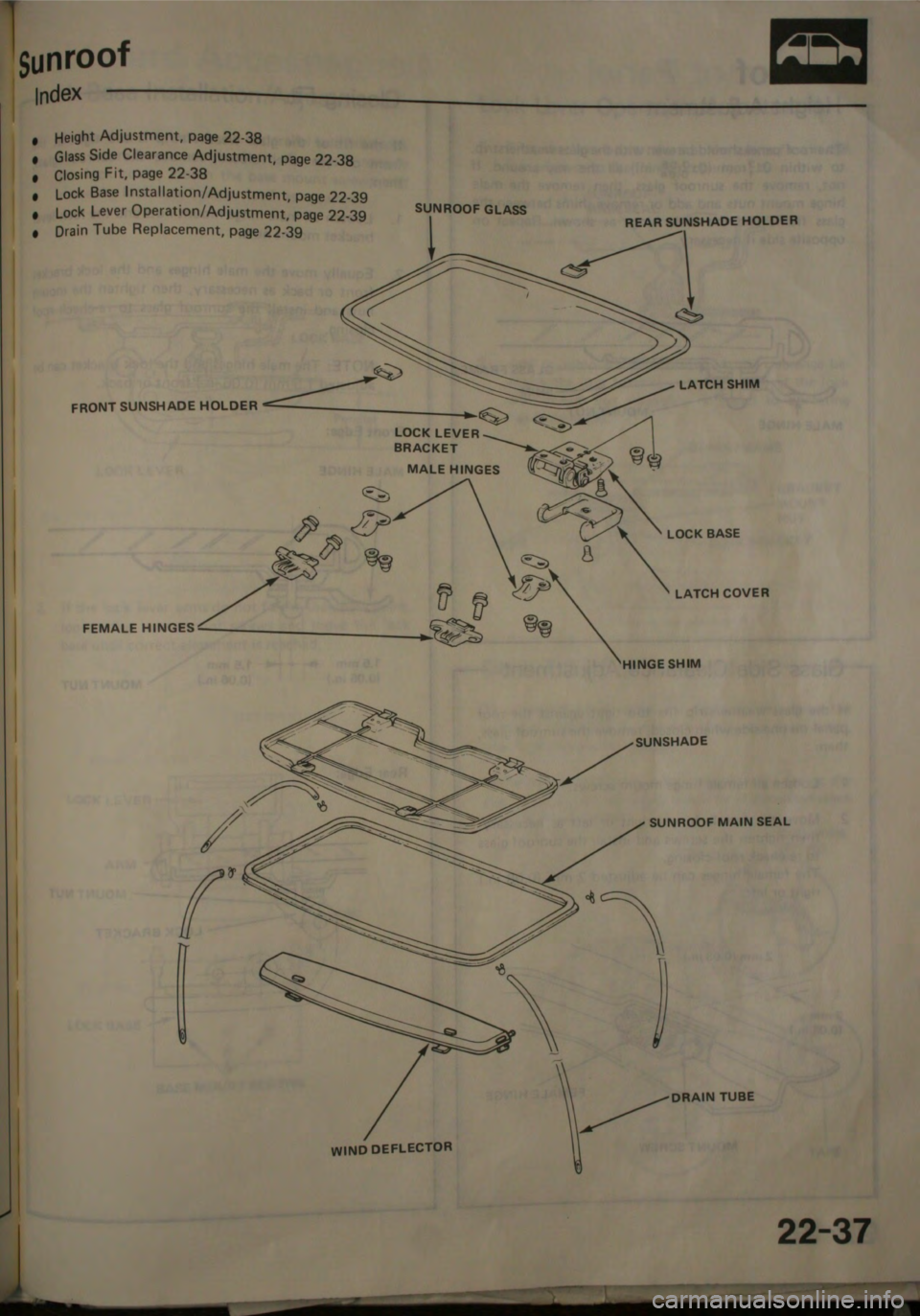 HONDA JAZZ 1983  Shop Manual 