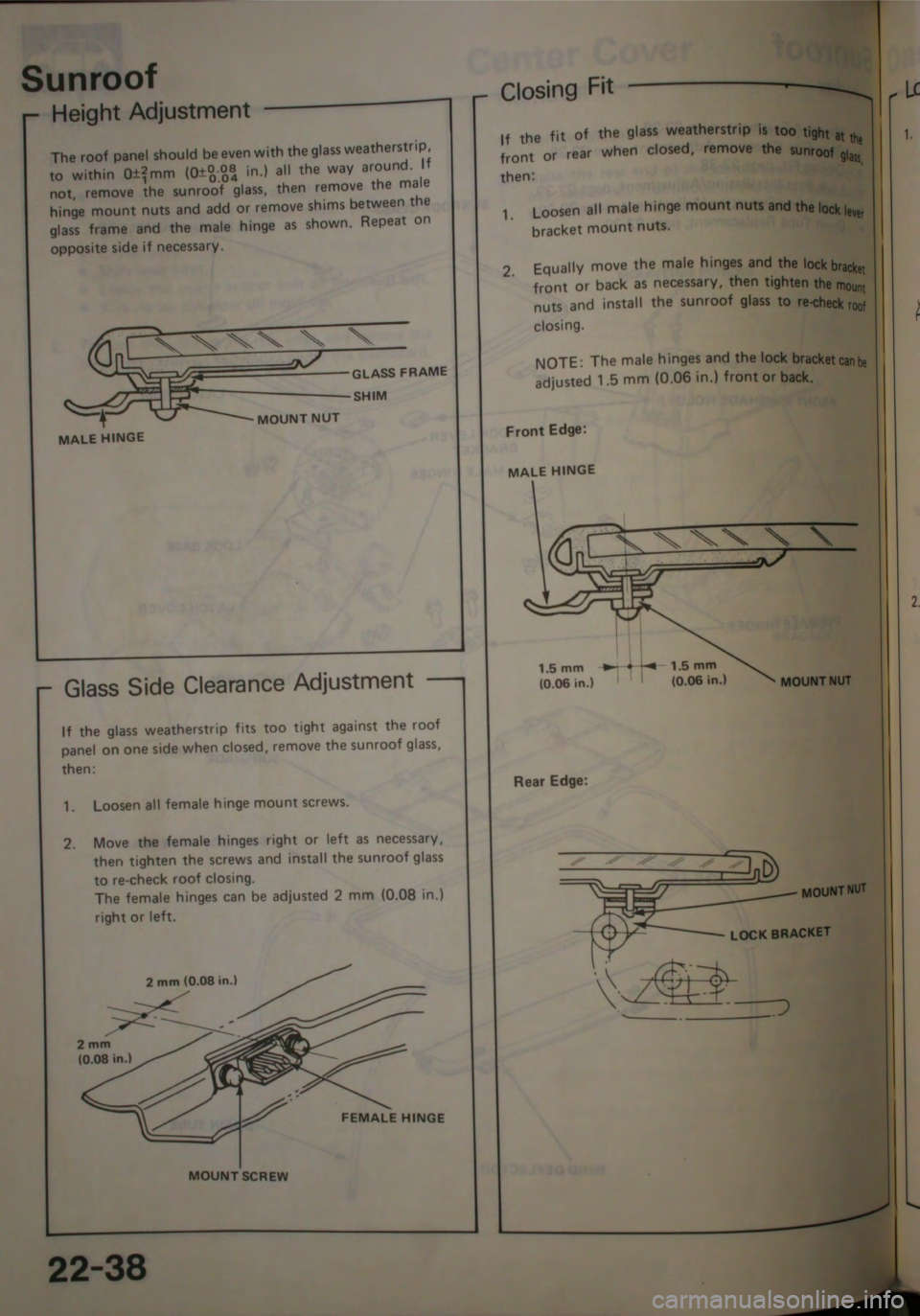 HONDA JAZZ 1983  Shop Manual 