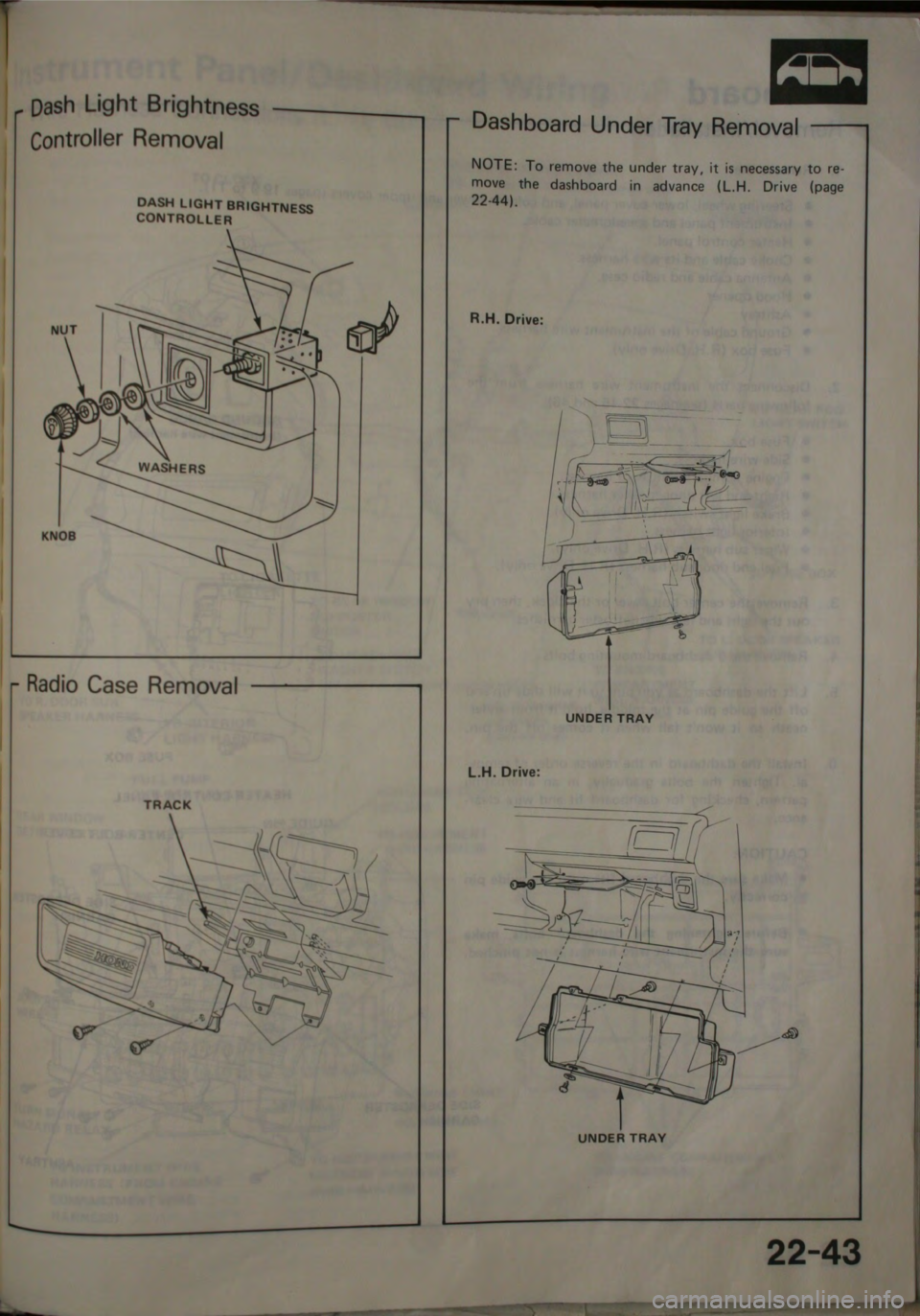 HONDA JAZZ 1983  Shop Manual 