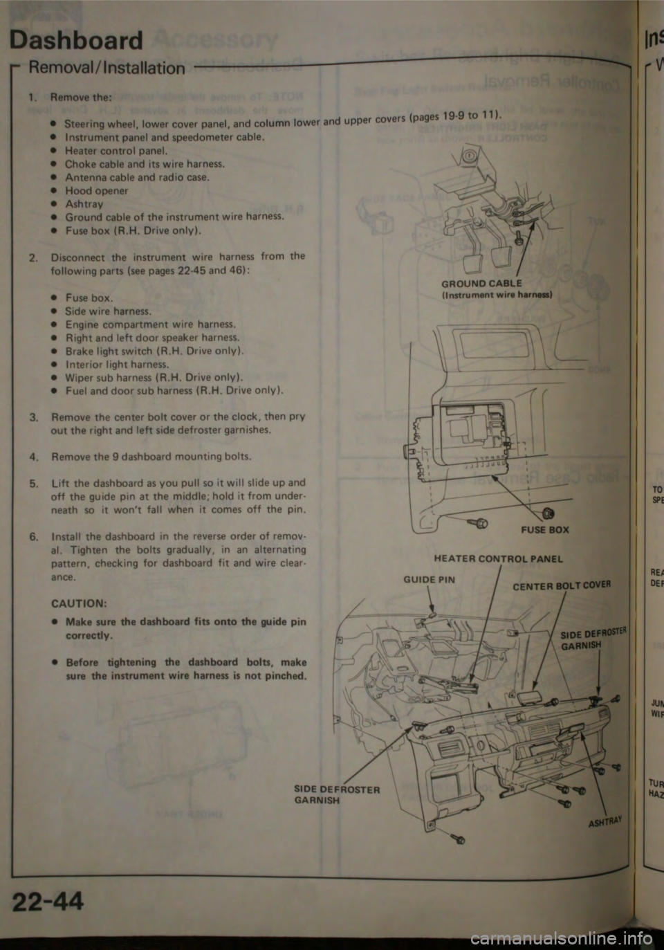 HONDA JAZZ 1983 Shop Manual HONDA JAZZ 1983 Shop Manual