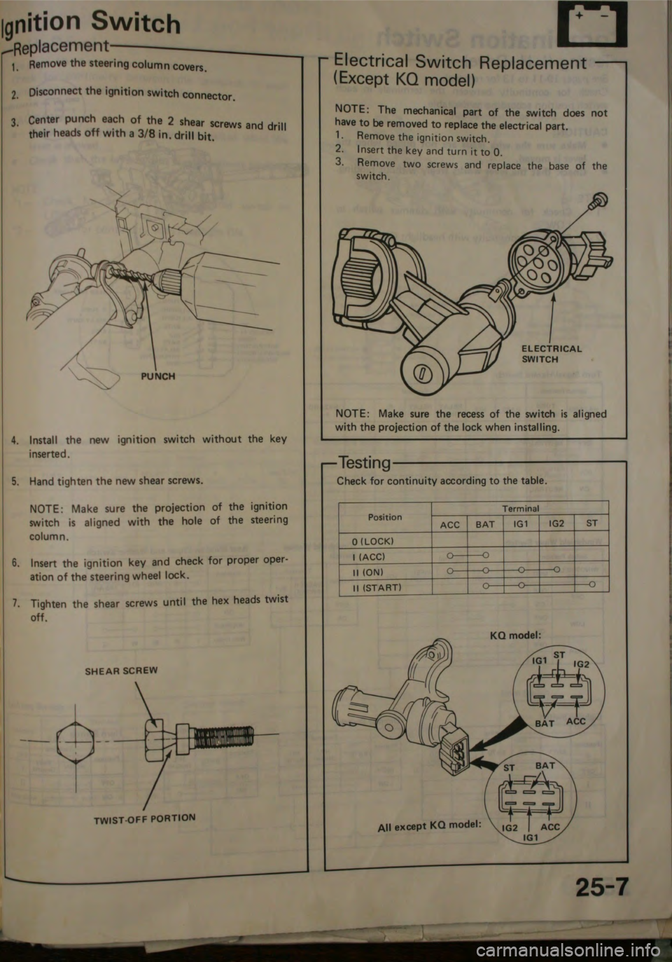 HONDA JAZZ 1983 Shop Manual HONDA JAZZ 1983 Shop Manual