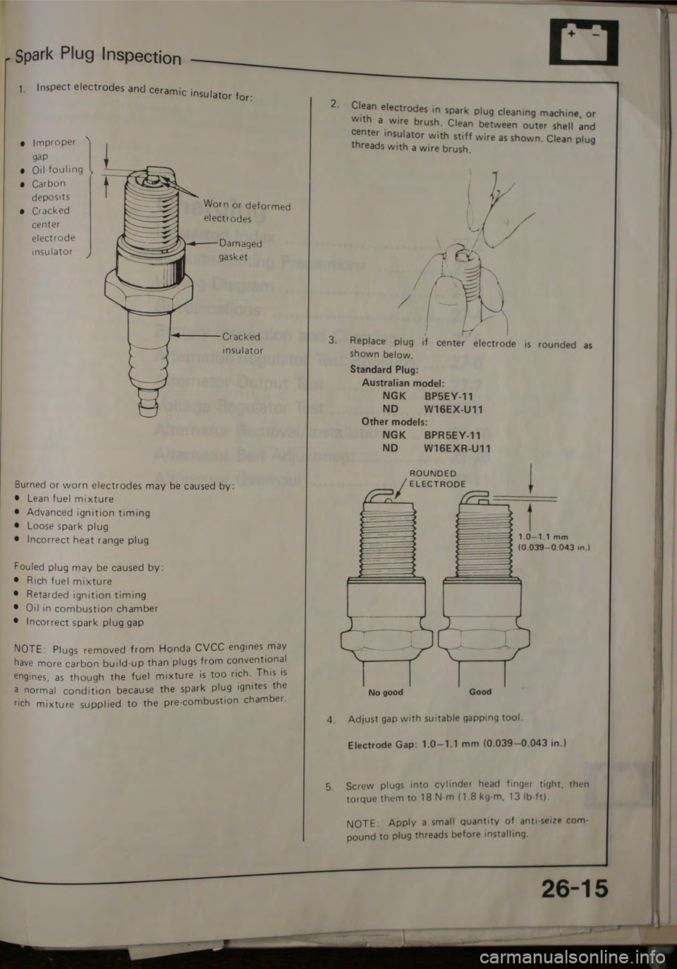 HONDA JAZZ 1983 Shop Manual HONDA JAZZ 1983 Shop Manual