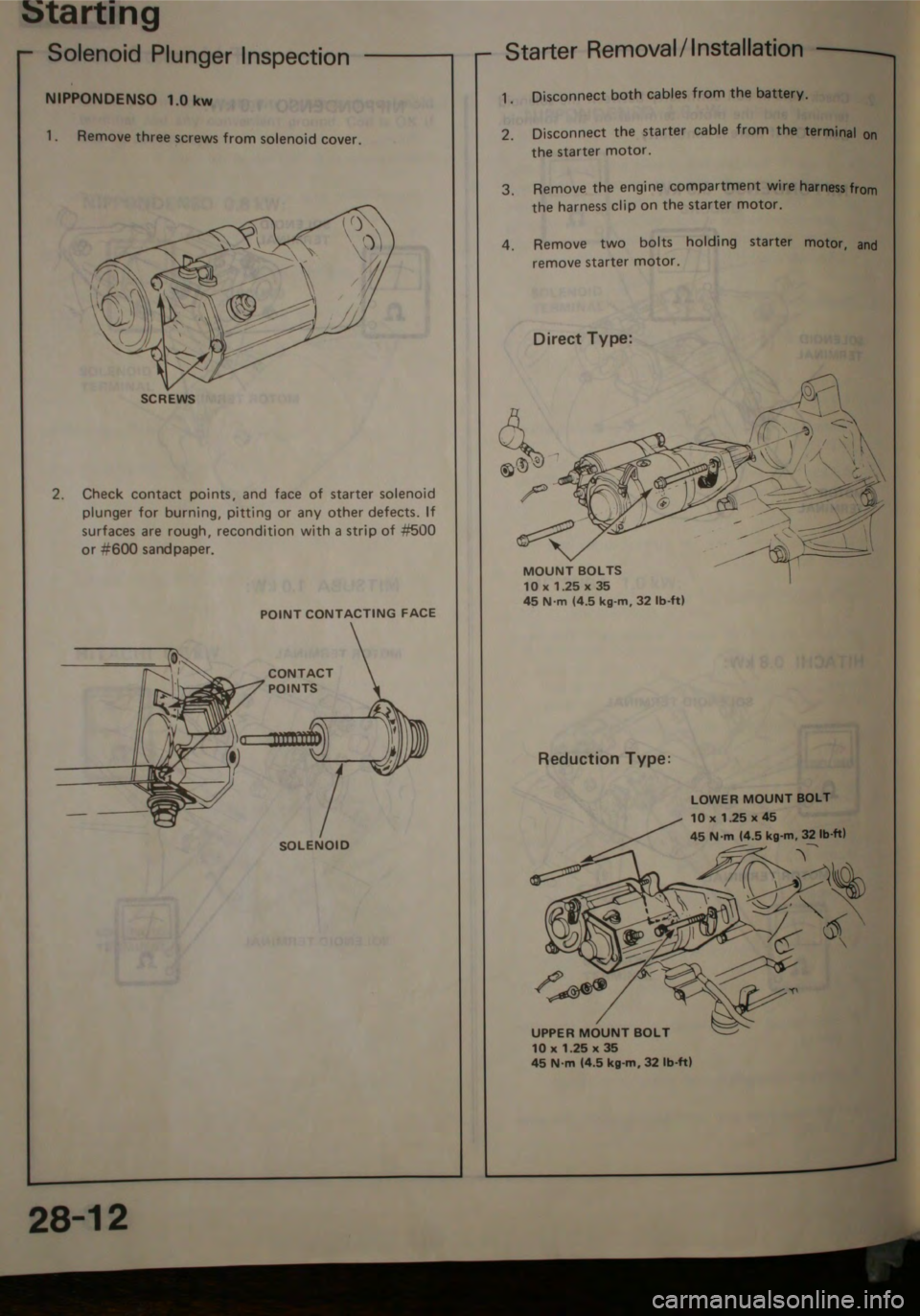 HONDA JAZZ 1983 Shop Manual HONDA JAZZ 1983 Shop Manual