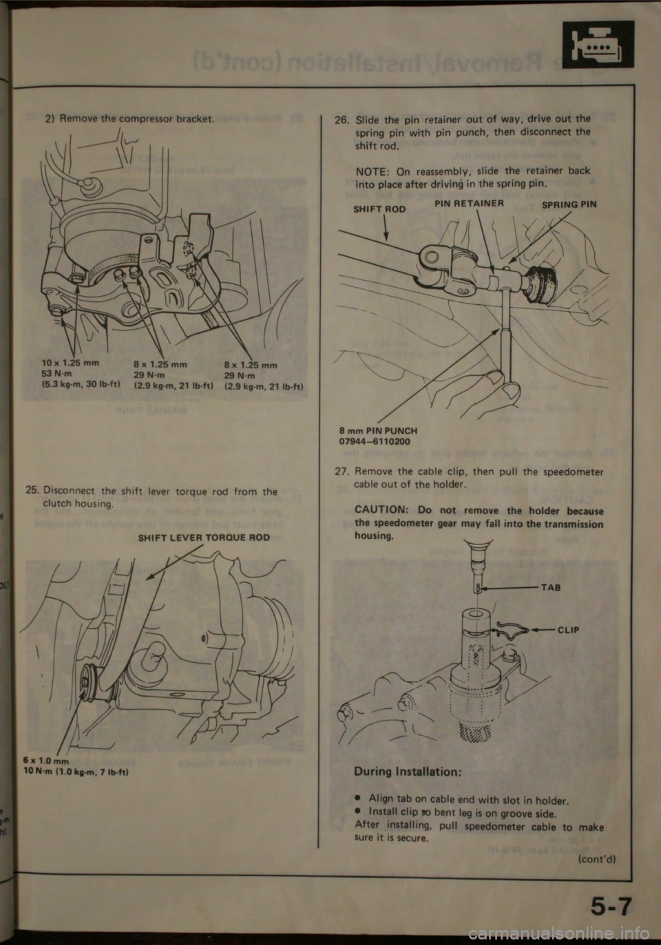 HONDA JAZZ 1983  Shop Manual 