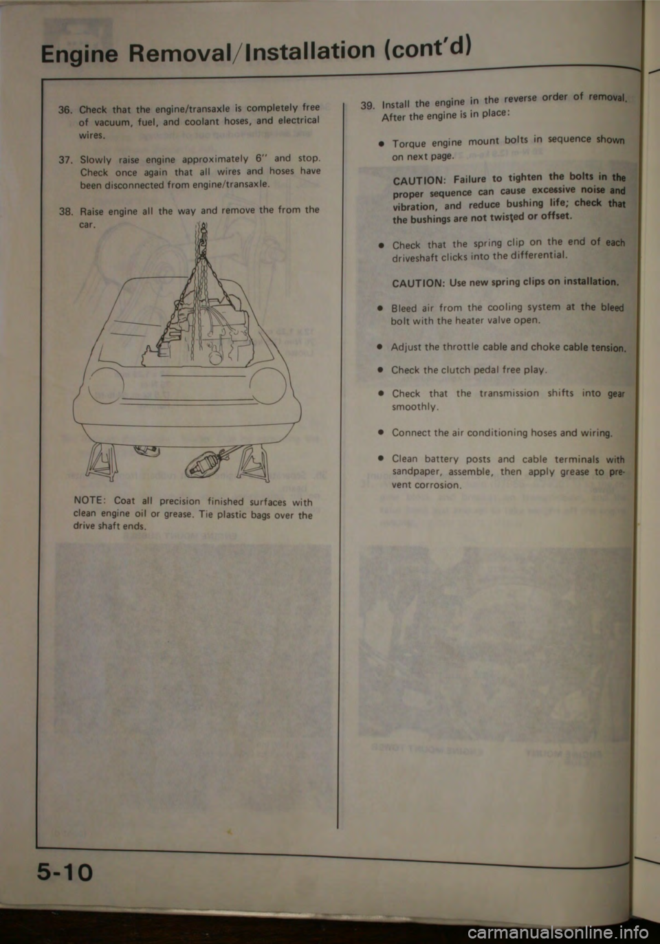 HONDA JAZZ 1983 Shop Manual HONDA JAZZ 1983 Shop Manual