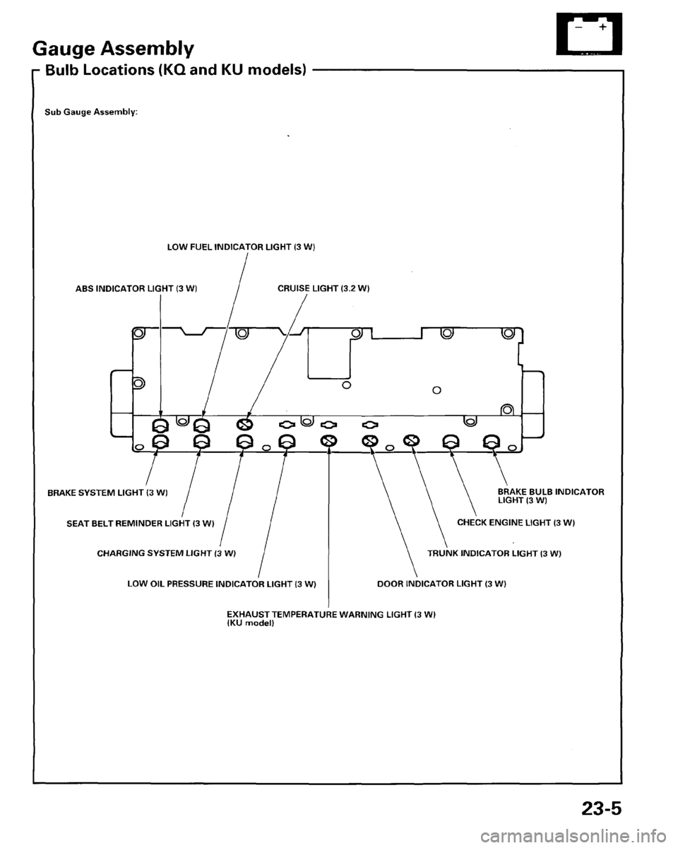 HONDA PRELUDE 1996  Service Repair Manual 
